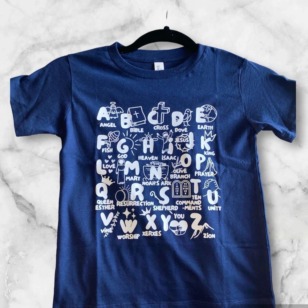 Navy ABC tee